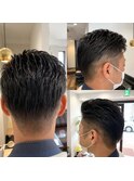 サイドバックツーブロック（バリカン4ミリ）