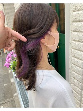 プチメゾントウキョウ(Petit Maison Tokyo) イヤリングカラー＿パープル