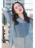 大人女子　抜け感オリーブベージュ　ブリーチなし20代30代40代