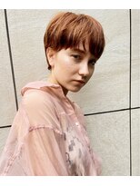 ラグゼ(Luxe)&nbsp;オレンジベージュ×マッシュショート【Luxe 表参道 高橋あや】