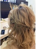 ルーズハーフアップ