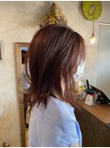 ハイライト×ピンクレッド