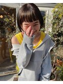yellow highlight/momoka
