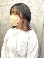 サクラ 岐阜(SAKURA)&nbsp;仕事でも結んで隠せるインナーカラーピンク