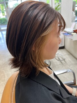 スペッソ(SPESSO) カットカラー+インナーブリーチ+ベージュカラー