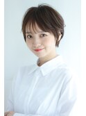 20代30代40代ひし形前髪あり小顔ラベンダーアッシュショート