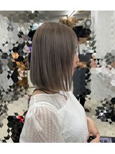 ナミナミ(naminami) 《Hair Box naminami》ミニボブ×グレージュ