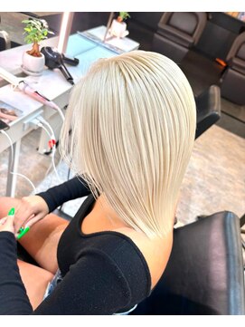 ブレンド 渋谷(BLend) 前髪アンブレラカラーこなれミディイメチェンウェーブパーマ