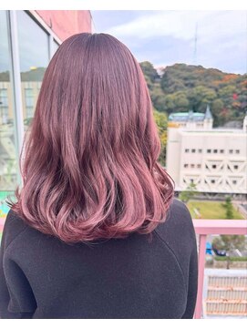 ビアージュ(Viage) #ピンク #ピンクベージュ #ブリーチあり #リタッチブリーチ