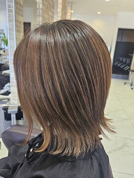 グランデュール 東静岡池田店(GRANDEUR) ダブルカラーミルクティーベージュカラーブルーブラックブリーチ