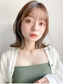 小顔似合わせカットメルティカラー外ハネスタイルa