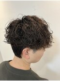 波巻きパーマ