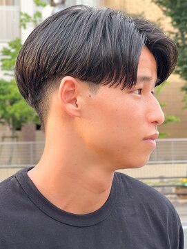 エルマーク 京都河原町(L-MARK) センターパートニュアンスパーマ韓国カルマパーマコンマヘア