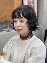 トゥコ(tuco)&nbsp;大人　可愛い　ミニボブ　ショート　パーマ　黒髪　ナチュラル