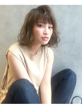 ロシェ 横浜店(loche) ウェーブボブ×デジタルパーマ×くすみベージュ[横浜駅]