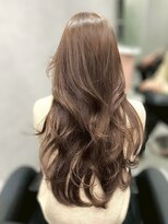 ジエクト カナウ(The Ect canow)&nbsp;【透明感カラー】韓国風巻き/くすみベージュ/ワンホンヘア