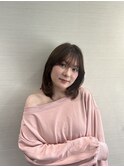 ミディアムレイヤースタイル