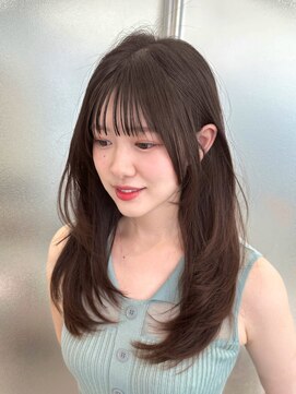 ミディアムレイヤー/大阪/梅田/茶屋町/マンツーマン/韓国/艶髪