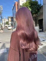 デート 下北沢(DATE)&nbsp;ピンクベージュ/ダブルカラー/シンプルストレート/髪質改善/原宿