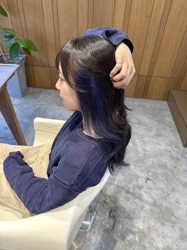 フラム(fulam) イヤリングカラーネイビー