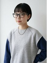 キビト(kibito) メガネ女子眼鏡女子耳かけマッシュショート20代30代40代