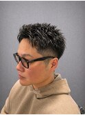ベリーショート×ツーブロック