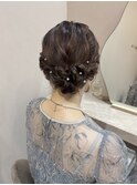 ミディアムからふわふわアップヘア！シニヨン★