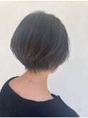 大人可愛い30代40代50代小顔くびれショート丸みショート