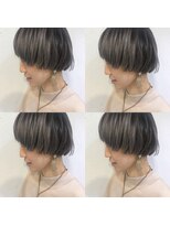 ビビト(bibito) bibito ハイライトアッシュ 切りっぱなしマッシュボブ