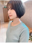 可愛い小顔ナチュラルショートボブ