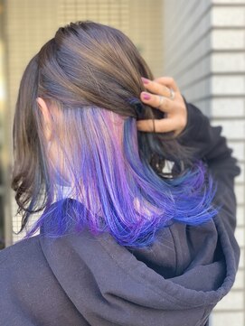 ジョージ(Jo-Ji) 《久場川俊》インナーカラー×ユニコーンカラー　外ハネ