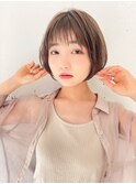 【東 純平】大人可愛い 小顔 ふわっとショートボブ