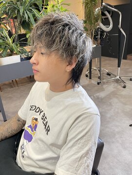 ナンバー(number+) 20代30代メンズフェザーマッシュ束感ハイライト