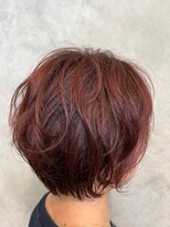 オーガニック ヘアサロン クスクス(organic hair salon kusu kusu) 抜け感×チェリーレッド