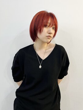 ホープ 渋谷(HOPE) 赤髪ショート