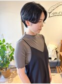 *高塚*大人ハンサムショートパーマ暗髪ニュアンスパーマ