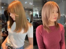 【ダメージ98％offを実現！ハイトーン好きに♪】ケアブリーチ＋髪質改善inケアカラー＋TR ￥17900