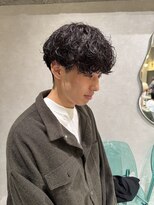 ゼスト リル 新宿(ZEST lill)&nbsp;塩澤太一 シャドウパーマ 癖毛風 マッシュパーマ 新宿