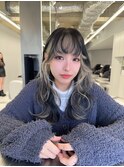 インナーカラー/小顔レイヤーカット[前髪カット/韓国ヘア]