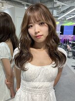 ユーフォリア 渋谷グランデ(Euphoria SHIBUYA GRANDE) ヘーゼルベージュ ブリーチなしダブルカラー 顔まわり