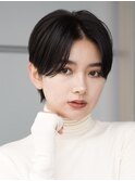 表参道髪質改善カラーウルフショートボブアッシュグレージュ40代