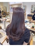 透明感ナチュラル大人ブラウン20代30代奈良西大寺