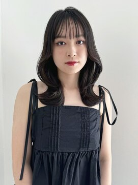 シクネ 新潟駅 万代(SHICUNE) 【新潟/万代】ミディアムレイヤー 顔まわりレイヤー