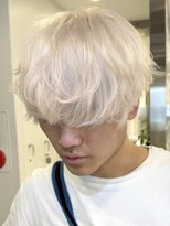 サンクマーケット 渋谷(cinq MARKET)&nbsp;渋谷メンズブリーチカラーハイトーンカラーラウンドマッシュ30代