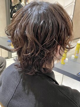 カインド 南青山(hair&make up KIND) ウルフパーマ インナーカラー エンドカラー ニュアンスパーマ