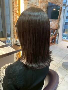 髪質改善/顔周りレイヤーカット/グレージュ[千葉/千葉駅]