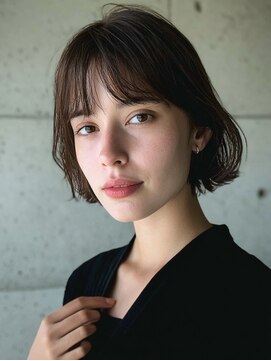 アンドレイ 表参道(andrey) 黒髪カタログ/クラゲヘアー/オリーブグレー/表参道