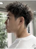 スパイキーショート　メンズショート　ピンパーマ