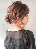 編みおろしヘアセットモテ髪パーティーくるりんぱ#05ag0505