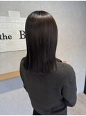 【切りっぱなしボブ】ダークグレージュ